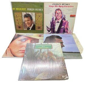 Ferlin Husky Country Vinyl LP Lot of 5 By Request One More Time True Lovin